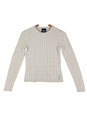 POLO JEANS CO. RALPH LAUREN WOMEN'S CABLE KNIT SWEATER RN41381 SIZE S